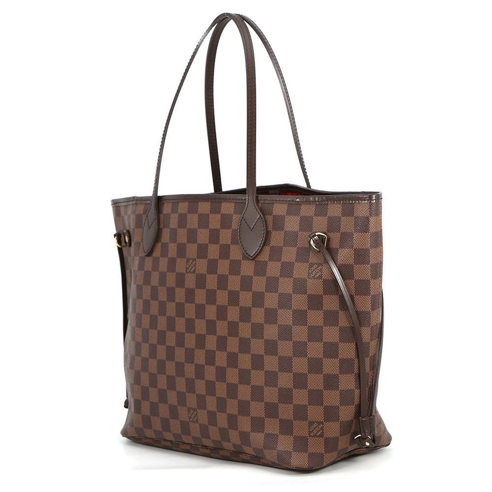 Louis Vuitton Bag Damier Ebene Tote Brown Neverfull Brown